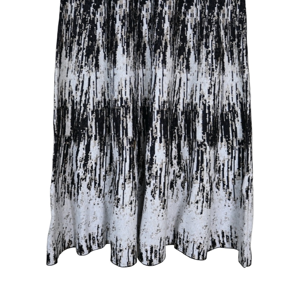 Nic + Zoe Women's XS Falling Lines Twirl Jacquard Knit Dress - Picture 6 of 10